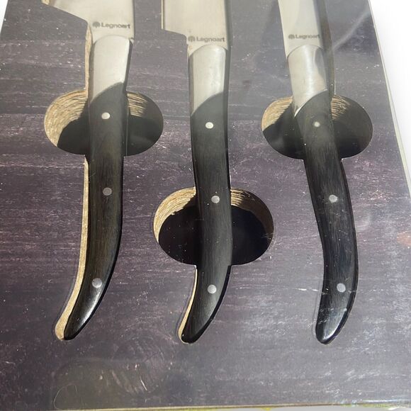 Legnoart Fromager Cheese Enthusiast Knives Set Of 3 Cheese Knives Wood Handles - Picture 5 of 9